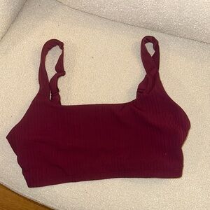ALO Yoga Burgundy Sports Bra